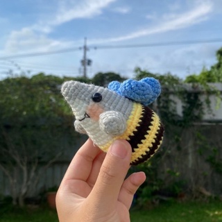 《毛起來織🧶》鯊Bee🦈🐝勾針毛線吊飾/鑰匙圈/娃娃