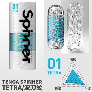 TENGA SPINNER自慰器-01-TETRA/波刀紋