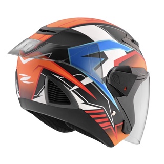 zeus zs-611f zs611f tt29 消光黑紅 眼鏡溝槽 內墨鏡 半罩 安全帽《淘帽屋》