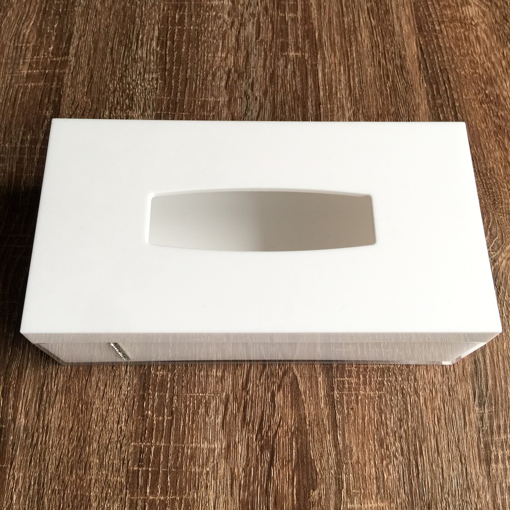 白色壓克力面紙盒