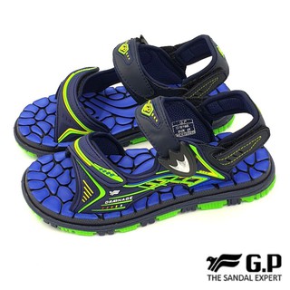 【MEI LAN】G.P 阿亮代言 (童) 磁扣 防濕 速乾 運動涼鞋 一鞋兩穿 止滑 舒適 G1616B 藍 另有紫色