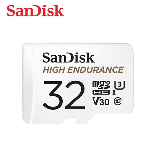 SanDisk 32G 監視器專用記憶卡 HIGH ENDURANCE 高耐久 MicroSDHC V30 U3 4K