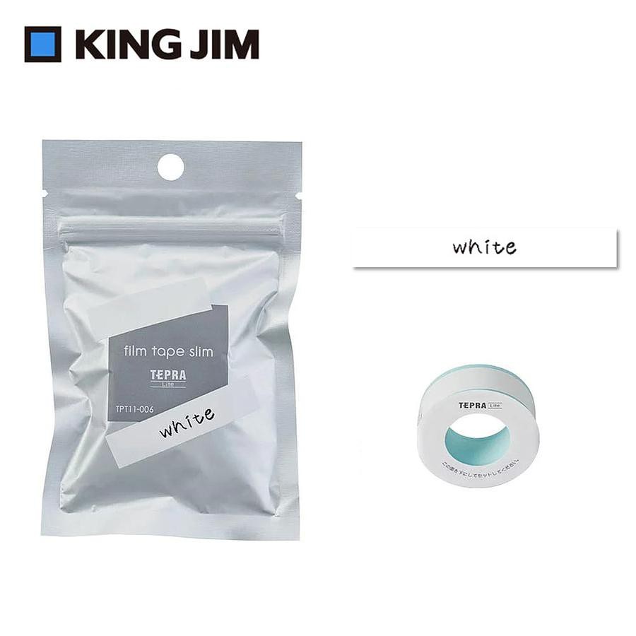 KING JIM TEPRA LITE熱感式標籤薄膜自黏膠帶/ 11mm/ 白色/ TPT11-006 eslite誠品