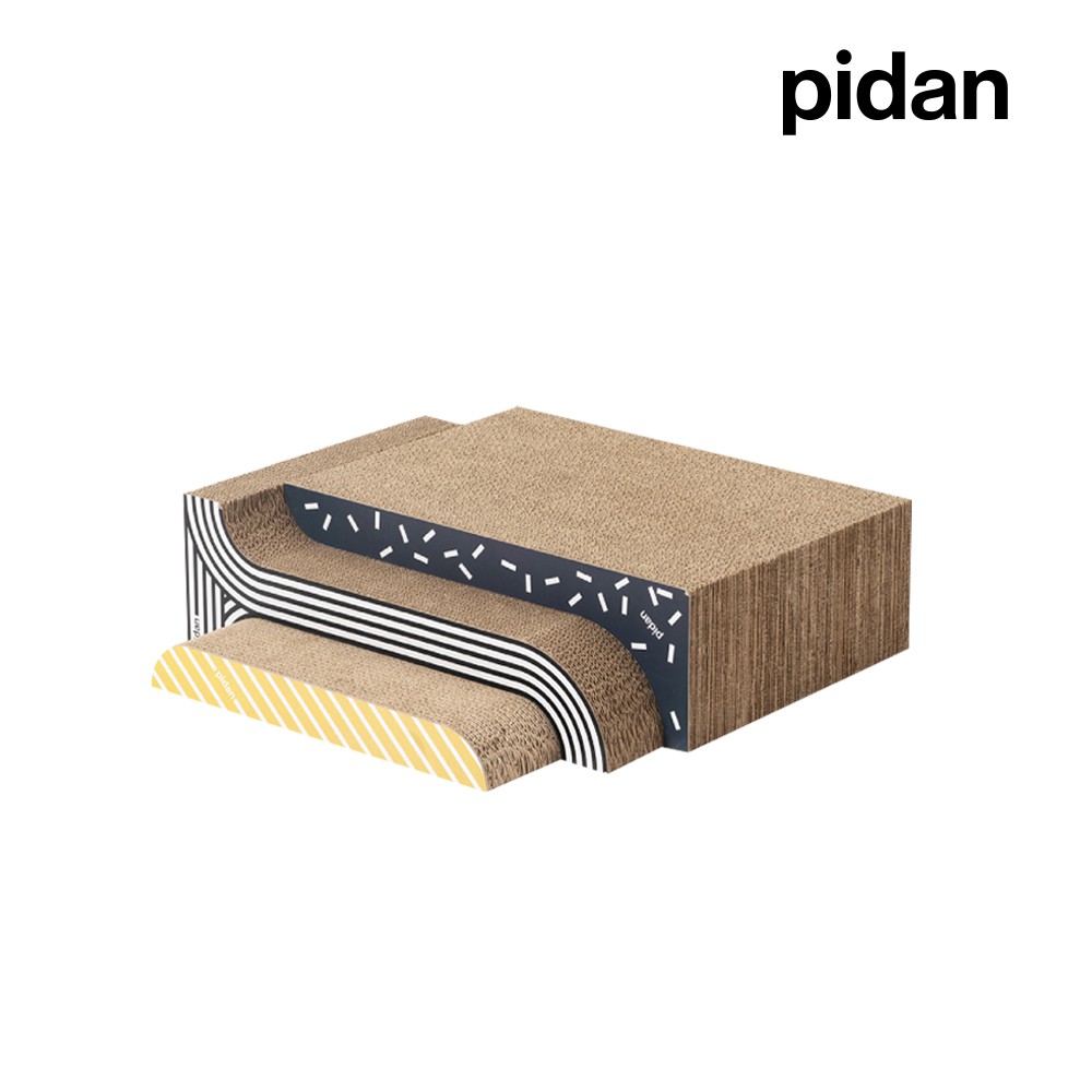 pidan 三合一貓抓板 造型抓板 幾何抓板 貓抓板 三入一組 合而為一 幾何造型 貓咪 舒壓 貓玩具 瓦愣紙 紙抓板
