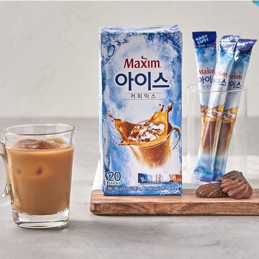 單條 韓國 Maxim 三合一 冰咖啡 冰拿鐵咖啡 即溶咖啡 (含糖) 13g 咖啡 阿拉比卡 脫脂牛奶