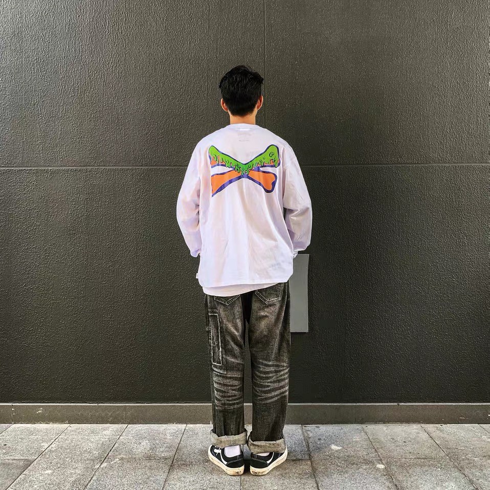 WTAPS MIN-NANO SLIMY BONES DESIGN 01 L/S | www.unimac.az