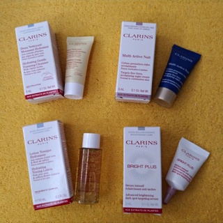 【全新買就送小禮】CLARINS克蘭詩 純淨化妝水_保濕 氧氣亮白淡斑精華 漾採肌活熬夜霜 阿爾卑斯純淨潔顏乳_保濕