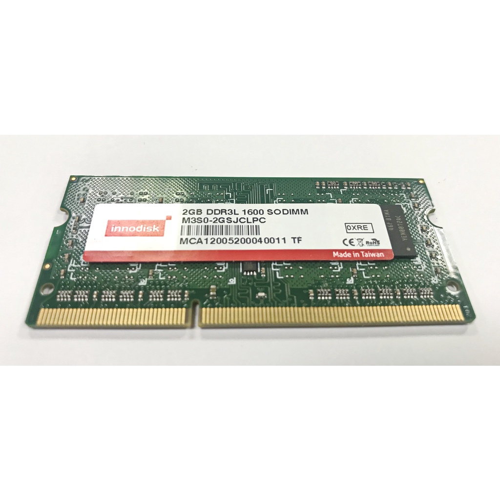 (L-16) Innodisk 宜鼎 2GB DDR3L 1600 雙面顆粒 (筆電用)拆裝升級少用 非新品