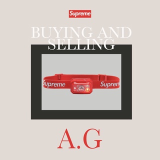 《A.G代購》台灣現貨 頭燈 Supreme Black Diamond Storm 400 Headlamp（紅色）
