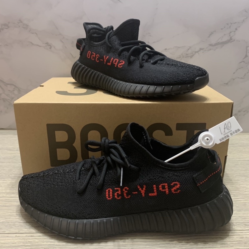 現貨-Adidas Yeezy Boost 350 V2 Black Red bred 黑底 紅字 CP9652