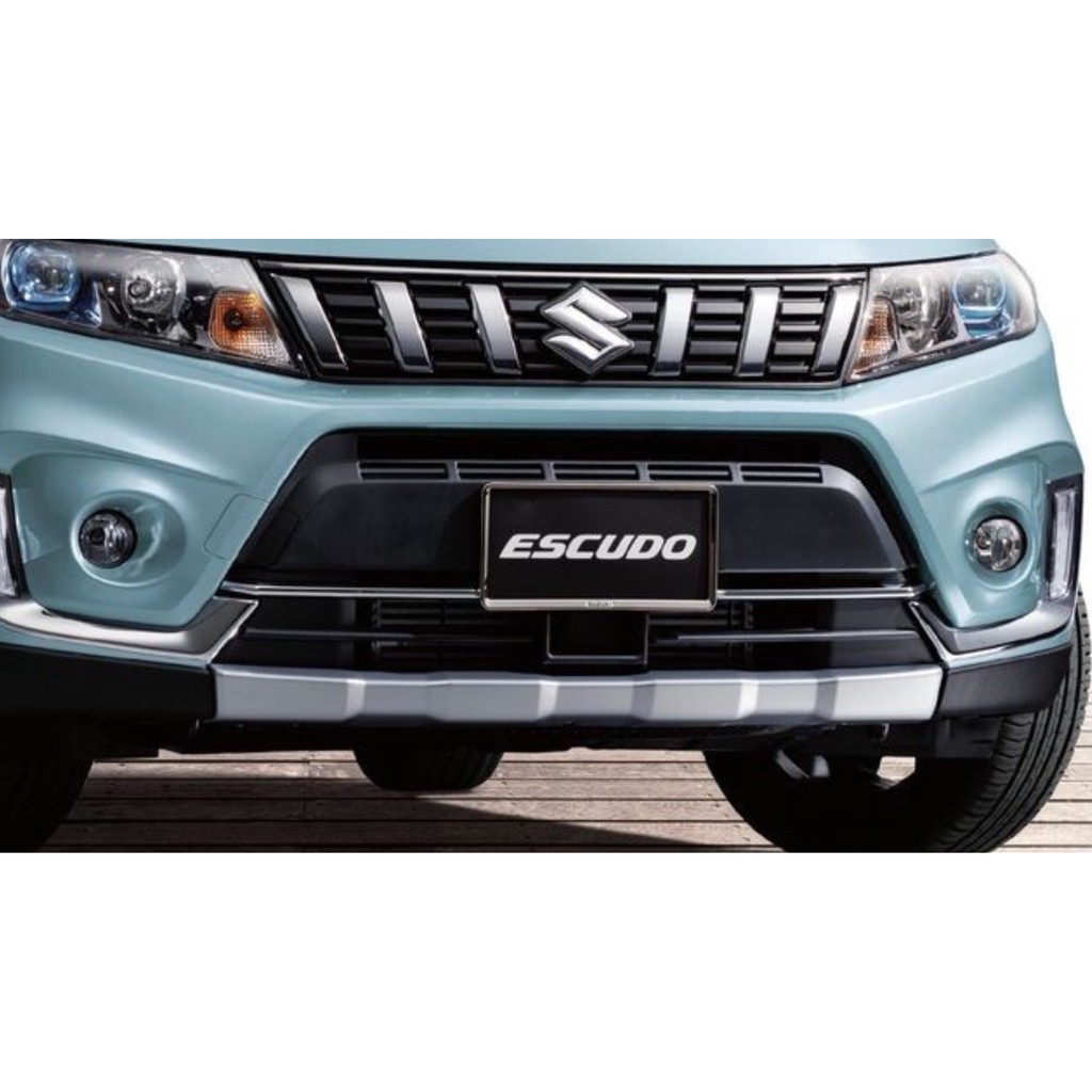 德國原裝進口suzuki 正廠new Vitara Facelift 2019後 小改款專用前下巴防撞飾板銀色 蝦皮購物