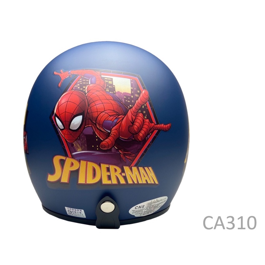 EVO 安全帽 CA-310 復古帽  蜘蛛人2 消光藍 半罩 半拆洗