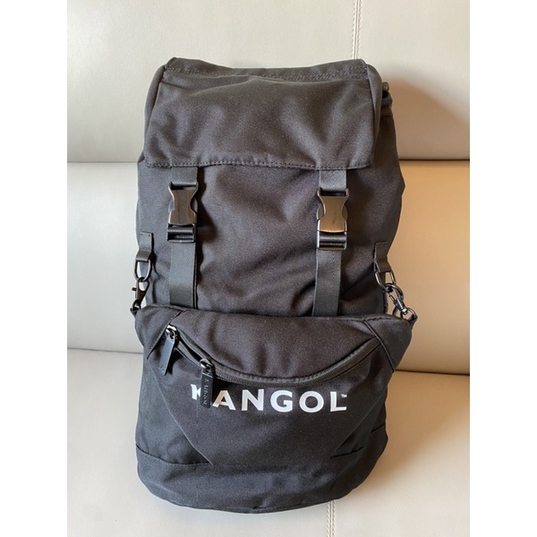 （全新) KANGOL 後背包 多功能 含可拆式腰包