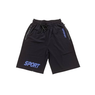 SOFO 運動短褲 休閒短褲 短褲 / 藍LOGO款 深藍色 / 涼感 彈性硬挺面料 / 現貨