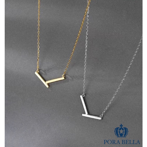 <Porabella>925純銀 ins風幾何輕奢小眾項鍊 V字造型項鍊  Necklace