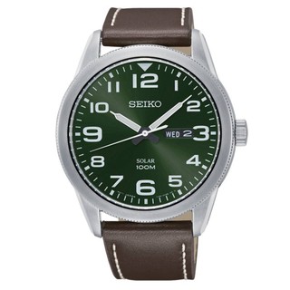 SEIKO 精工潮男必備太陽能皮帶腕錶/V158-0BC0G/SNE473P1)SK006