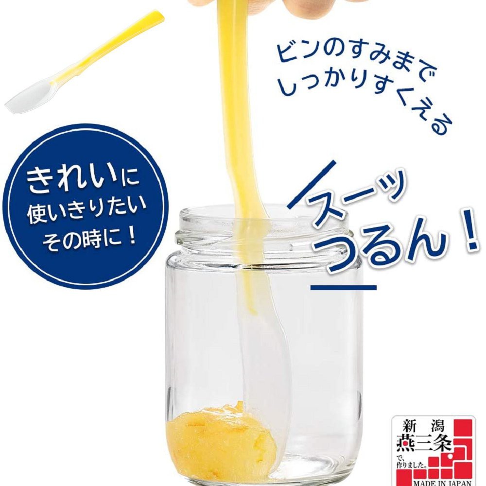 現貨【霜兔小舖】日本製 下村企販 矽膠軟勺 果醬勺 優格匙 日本代購