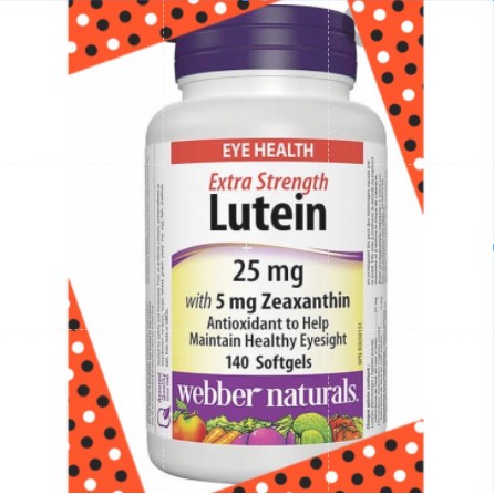 【現貨】加拿大 Webber naturals Lutein 葉黃素 25mg X 140錠