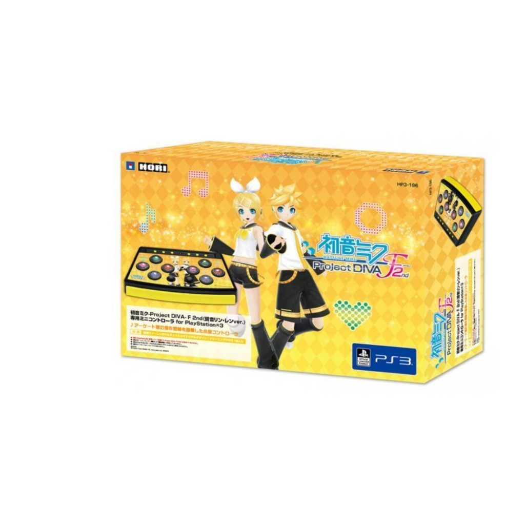 PS3初音未來 名伶計畫F 2nd 鏡音鈴 鏡音蓮雙子版控制器 HP3-196 /BROOK PS3 to PS4/PC