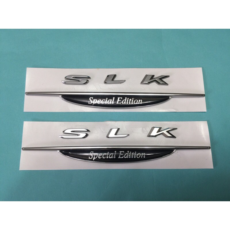 FOR 賓士 BENZ SLK 車款專用車身 車側 立標 SLK Special Edition 標 2PC/組