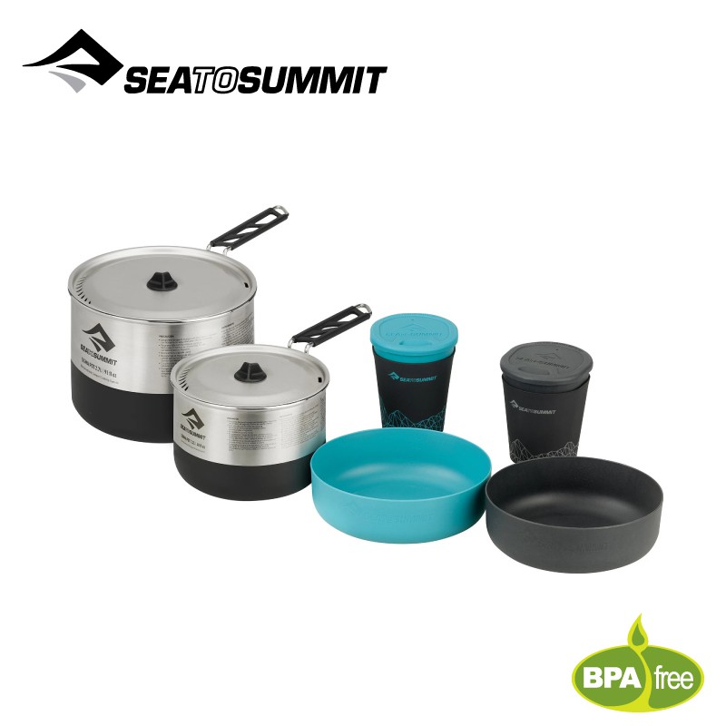 Sea to Summit 澳洲 Sigma 折疊鍋具組《2.2/2人餐具》/STSAPOTSIGSET2.2/悠遊山水