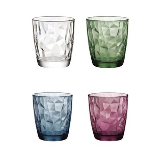 【義大利Bormioli Rocco】鑽石水杯305cc-共4色《拾光玻璃》 玻璃杯 杯子