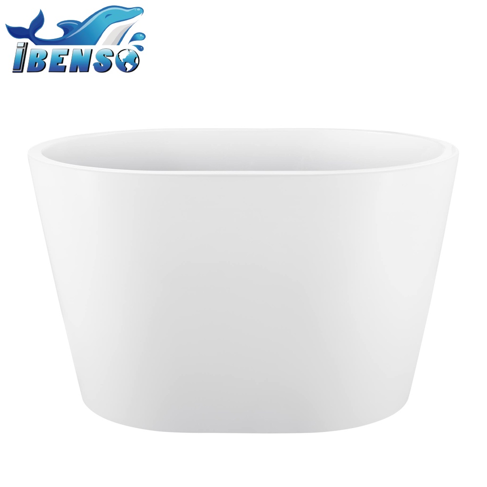 《iBenso》100cm 壓克力獨立浴缸 IB-100S 無縫一體成型 無溢水孔 超大容水量 小空間專用 免運費