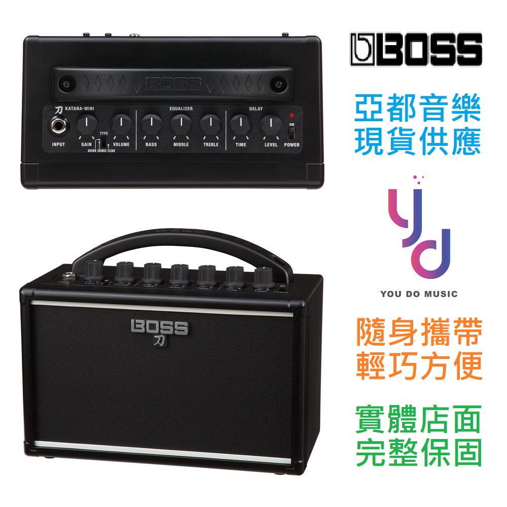 BOSS KATANA MINI 音箱 刀 小瓦數 攜帶式 裝電池 破音 電 吉他 可加購 變壓器 導線