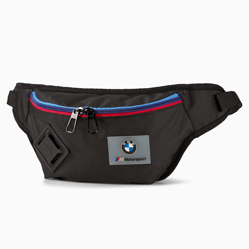 PUMA BMW 側背包 腰包 聯名 賽車 黑【運動世界】07790701