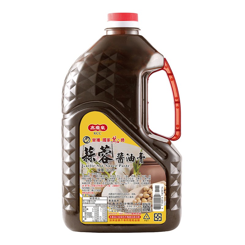 高慶泉 蒜蓉醬油膏3kg(公司直售)
