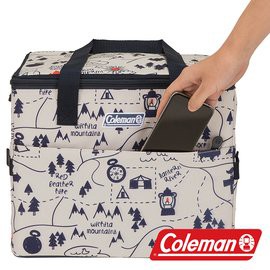 【美國Coleman】20L露營地圖保冷袋 CM-33435 行動冰箱│冰筒│冰桶│手提袋│露營│登山