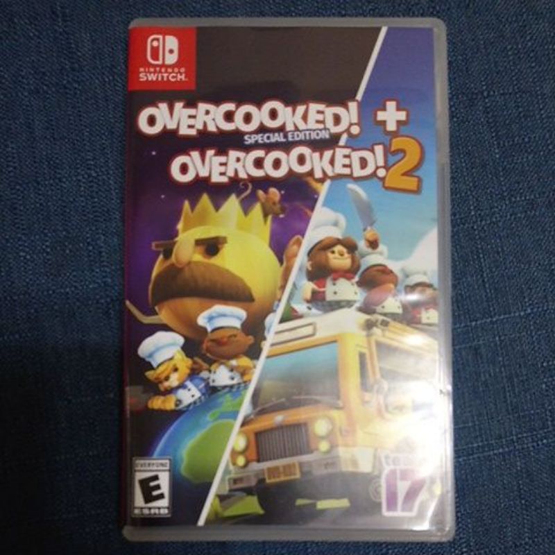 任天堂 SWITCH NS 二手 二代有中文介面 煮過頭 Overcooked 1+2桃園區可面交