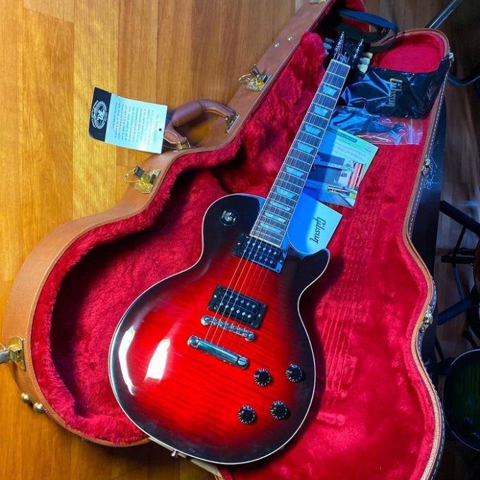 【名人樂器】Gibson Slash Les Paul Standard 黑紅漸層虎紋 電吉他 新品特價