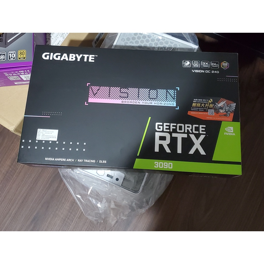 NVIDIA RTX3090 24G VISION GIGABYTE技嘉 顯卡 白化 顯示卡