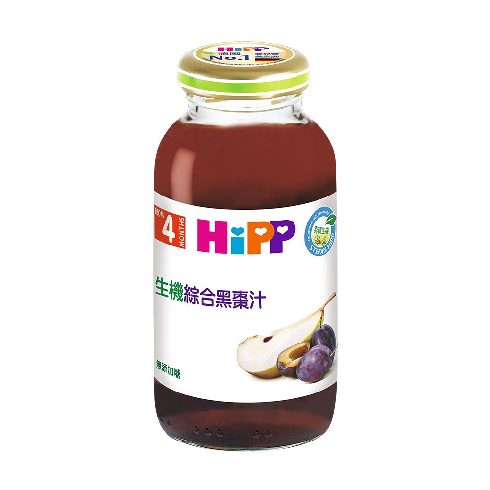 HiPP喜寶 生機綜合黑棗汁200ml/瓶 4個月以上適用【宜兒樂】