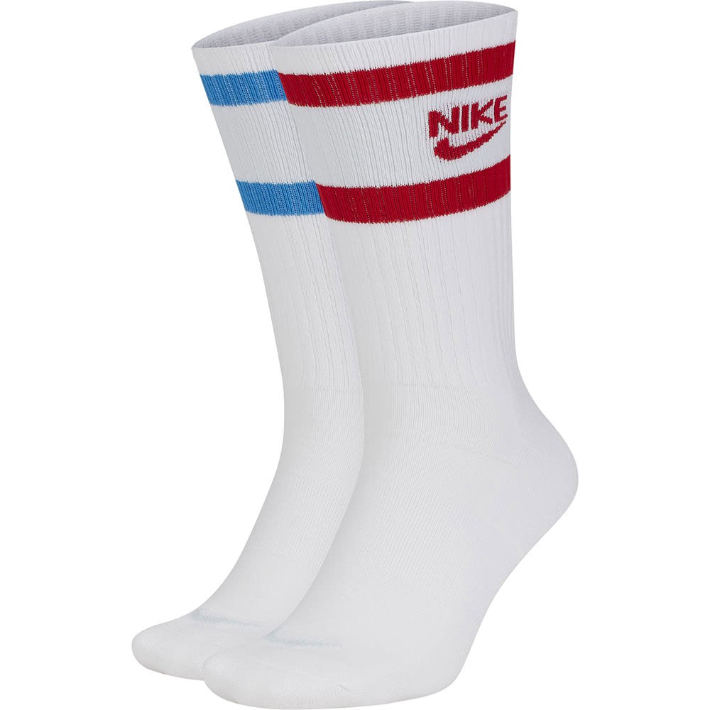 【NIKE】910U NK HERITAGE CREW 2PR 中筒襪 籃球 運動 白 SK0205902(一組2雙)