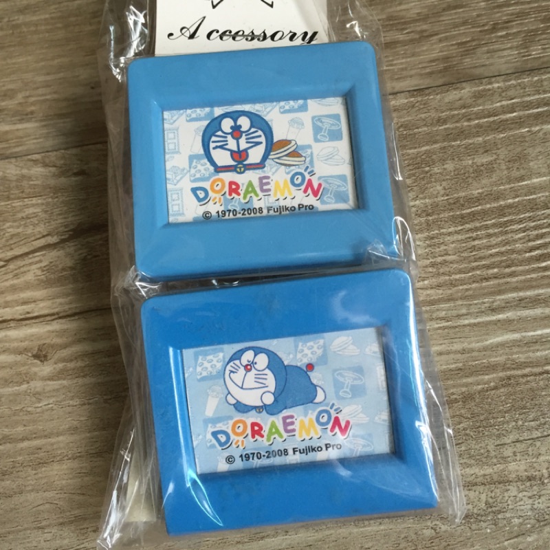 全新 哆啦A夢 Doraemon 小叮噹 絕版品 出清 生活 雜貨 日本  大頭貼 方型夾 夾子 相框 迷你 攜帶方便 文具