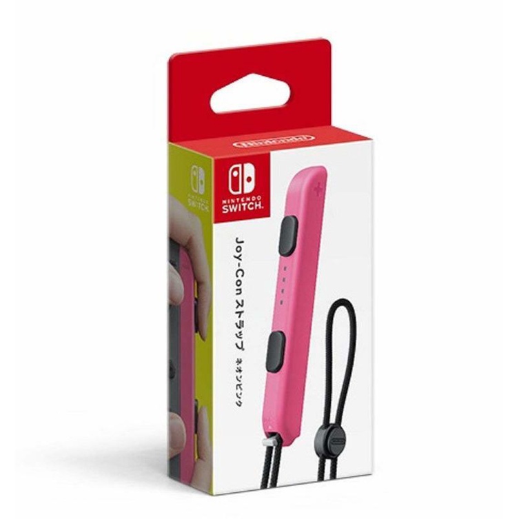 【勁多野】NS Switch 控制器 Joy-Con 腕帶 桃紅色