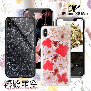 CITYBOSS for iPhone XS Max 繽紛星空全包防滑保護殼-玫瑰金飛燕 星空 兩款任選