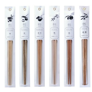 TETOCA 無上漆 純天然有機果樹木筷 共6款 [偶拾小巷] 日本製