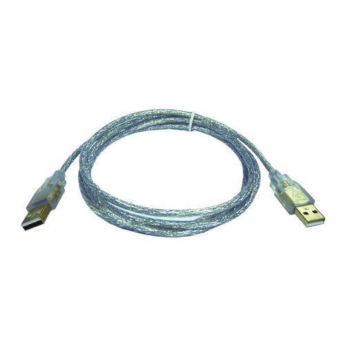 I-WIZ 彰唯 USB 2.0 A公 to 公 傳輸線 鍍金透明線 3M 綠風潮