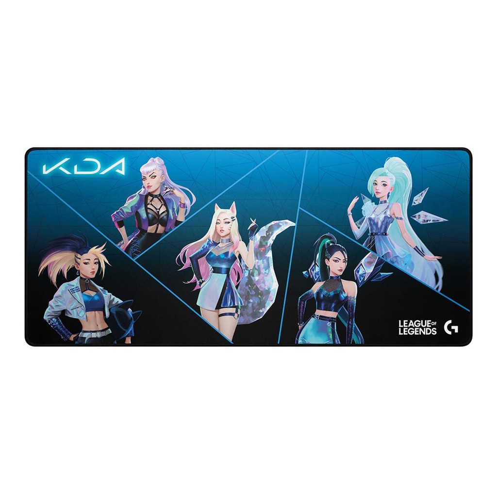 羅技 K/DA 大尺寸遊戲鼠墊 G840 | 英雄聯盟 LOL 電競 鍵盤 - KDA 官方 聯名款 | 布面材質