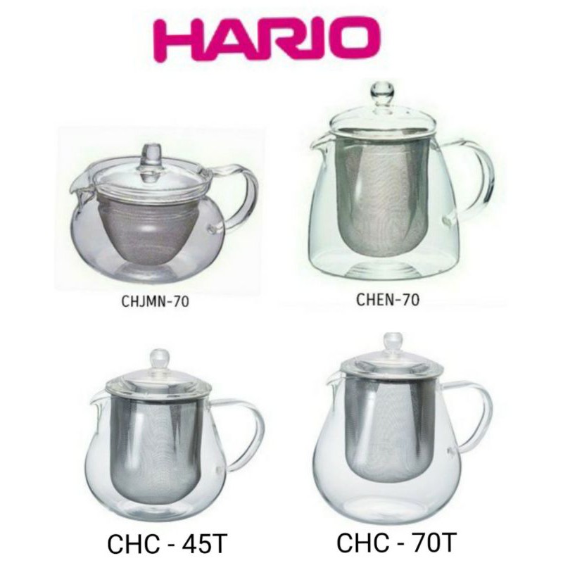 日本 HARIO 耐熱玻璃 450ml / 700ml 花茶壺 泡茶壺 5 款選