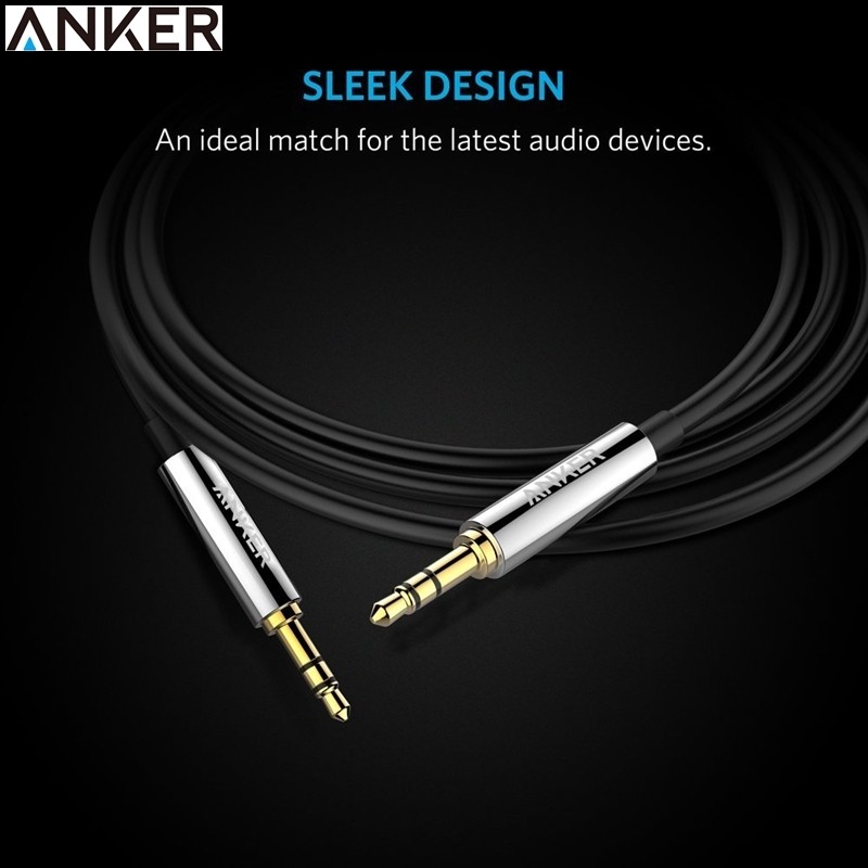 我愛買Anker長120公分Premium音訊號線3.5mm音源線AUX-IN適Apple蘋果iPod iPhone 7