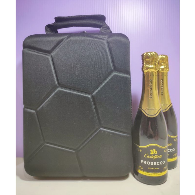 全新現貨✅LE BLE D'OR 金色三麥 蜂巢造型硬殼提把保冷提箱🍾酷帥耀黑款 大容量簡易啤酒保冷袋