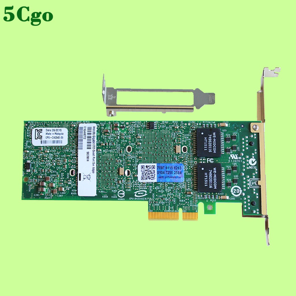 5Cgo【含稅】intel英特爾網卡千兆以太網四端口伺服器適配器E1G44ET2 PCI-E 39436582759