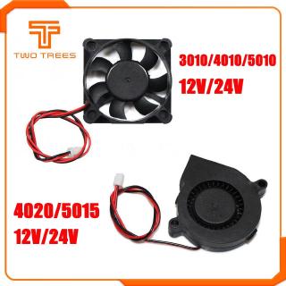 Dc 冷卻風扇 4020 5015 渦輪風扇 3010 4010 5010 6010 風扇 12V/24V 用於 Mak