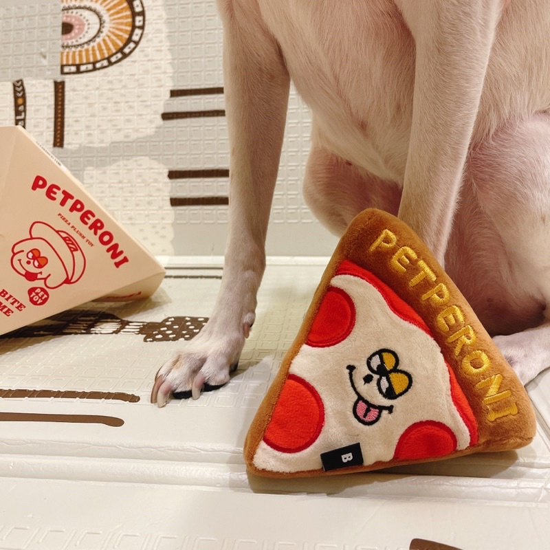 🐶現貨 韓國Bite me 來一片披薩🍕啾啾寵物玩具