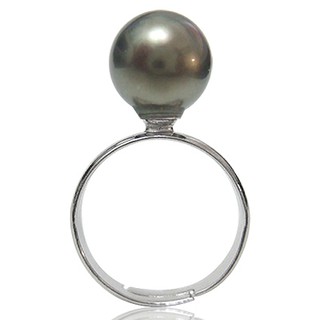 小樂網路珍珠熱銷店家最推薦-多色可挑一，正圓全美全圓3A最頂級南洋深海貝珍珠戒指