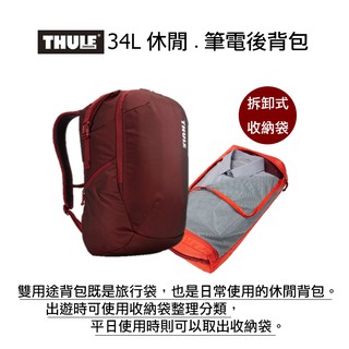瑞典 THULE TSTB-334 都樂 Subterra Travel Backpack 34L 筆電後背包 洋果子